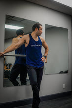 Load image into Gallery viewer, North Print Tank Navy - Silver Shard