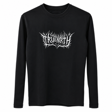 Cargar imagen en el visor de la galería, Gothic Script Compression Longsleeve - Jet Black