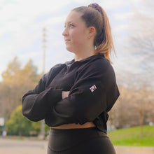 Cargar imagen en el visor de la galería, Aurora 1/4 Zip Pullover - Jet Black