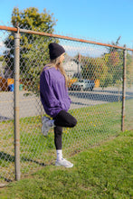 Load image into Gallery viewer, Embossed Bold Terry Hoodie - Iris Purple