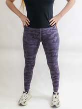 Load image into Gallery viewer, Balance Camo Leggings - Amethyst Blue Camo