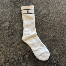 Load image into Gallery viewer, TN Crew Socks White