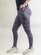 Load image into Gallery viewer, Balance Camo Leggings - Amethyst Blue Camo