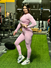 Cargar imagen en el visor de la galería, Leggings sin costuras Elevate - Rosa pastel