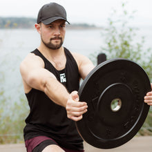 Load image into Gallery viewer, True North Emblem Tank Black - White