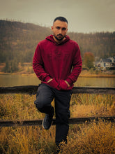Load image into Gallery viewer, Embossed Bold Terry Hoodie - Bordeaux Burgundy