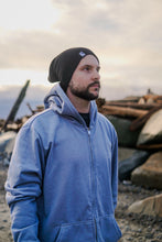 Cargar imagen en el visor de la galería, TN Japanese Graphic Zip Hoodie - Granite Blue