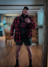 Cargar imagen en el visor de la galería, True x Rebel Fit Flannel Unisex - Classic Red