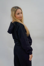 Load image into Gallery viewer, Cloud Fleece Women’s Hoodie - Jet Black