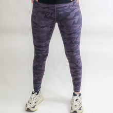 Load image into Gallery viewer, Balance Camo Leggings - Amethyst Blue Camo