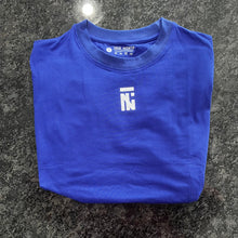 Cargar imagen en el visor de la galería, Camiseta híbrida Performance - Azul marino Blanco