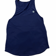 Cargar imagen en el visor de la galería, Camiseta sin mangas minimalista TN Power - Azul marino/Blanco