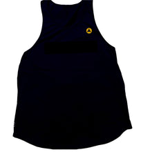 Cargar imagen en el visor de la galería, Camiseta sin mangas minimalista TN Power - Negro azabache/Oro