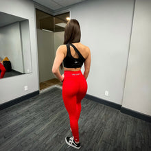 Cargar imagen en el visor de la galería, Leggings sin costuras Elevate - Rojo Ferrari