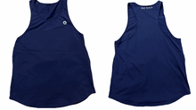 Cargar imagen en el visor de la galería, Camiseta sin mangas minimalista TN Power - Azul marino/Blanco