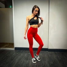 Cargar imagen en el visor de la galería, Leggings sin costuras Elevate - Rojo Ferrari