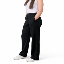 Cargar imagen en el visor de la galería, Move &amp; Flow Straight Leg Trousers - Jet Black
