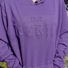 Load image into Gallery viewer, Embossed Bold Terry Hoodie - Iris Purple
