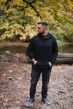 Load image into Gallery viewer, Embossed Bold Terry Hoodie - Graphite Black
