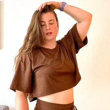 Load image into Gallery viewer, Viva Oversized Crop T

