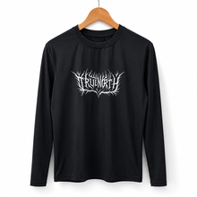 Cargar imagen en el visor de la galería, Gothic Script Compression Longsleeve - Jet Black
