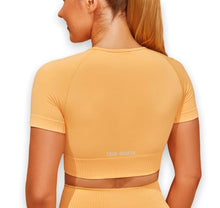 Load image into Gallery viewer, Sol Ribbed Crop - Butterscotch Yellow
